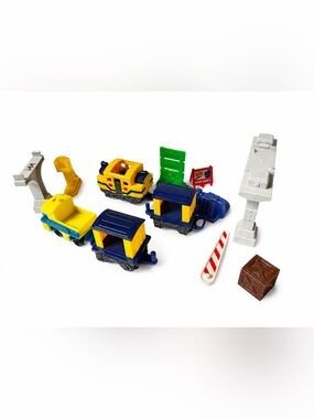Fisher Price GeoTrax Train & Replacement Parts Lot 12 Pieces Woo Hoo Opie